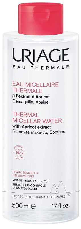 Uriage thermal micellar water dry skin 500 ml bottle