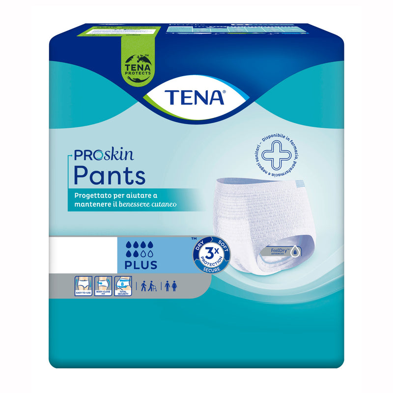 Pannolone per incontinenza tena pants plus medium 14 pezzi