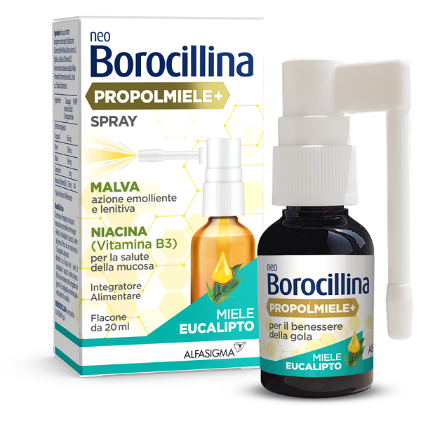 Neoborocillina propolmiele+ miel de eucalipto spray 20 ml