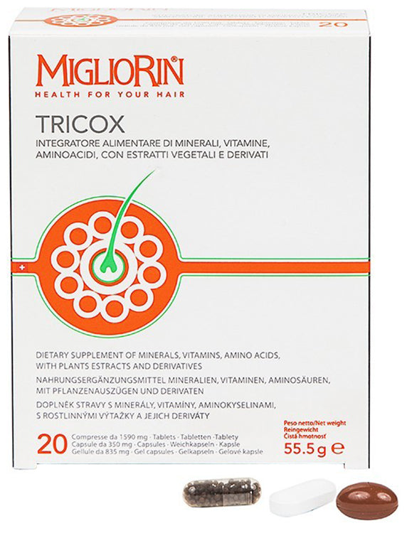 Tricox 20 tablets + 20 gels + 20 capsules new formula