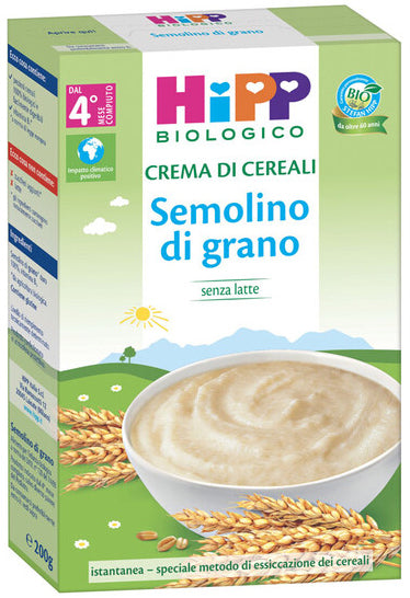 Hipp crema de cereales ecológica sémola de trigo 200 g