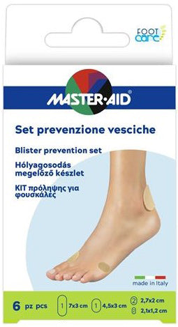 Protezione vesciche master-aid footcare mix 6 pezzi a3