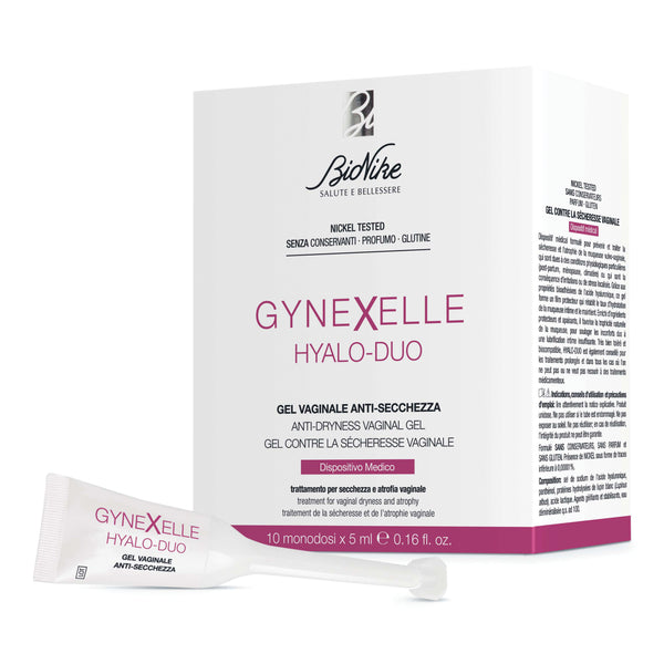 BIONIKE - Gynexelle hyalo-duo gel vaginale anti-secchezza 10 pezzi da 15 ml