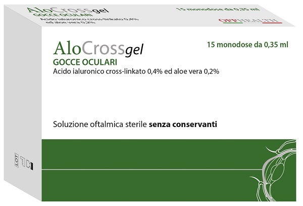 Alocrossgel solución oftálmica 15 monodosis de 0,35 ml