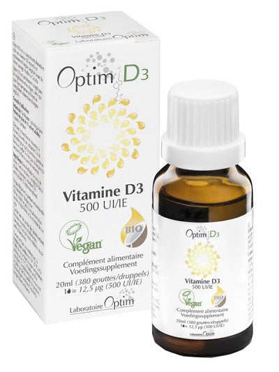 Optim d3 vitamina vegetal 500ui gotas 20 ml