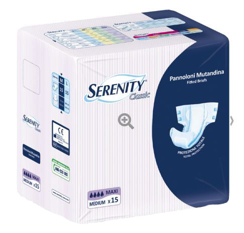 Serenity classic maxi extra large size diaper panties 15 pieces