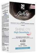 BIONIKE - Shine on high sensitivity plus castano 4,00 rivelatore in crema 75 ml + crema colorante 50 ml