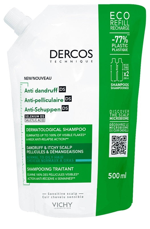 VICHY - Dercos eco ricarica shampoo anti forfora 500 ml