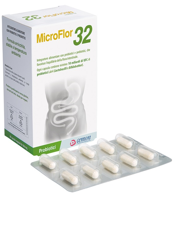 Microflor 32 60 capsules 366 mg no fridge