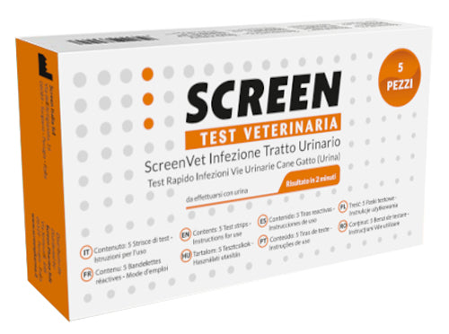 Screenvet test rapido infezione tratto urinario cane e gatto test veterinario