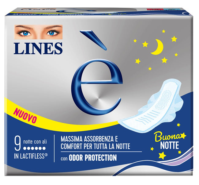 Lines e' notte lleva pack 9 piezas