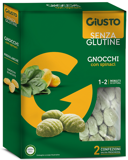 Ñoquis de espinacas sin gluten Giusto 500 g