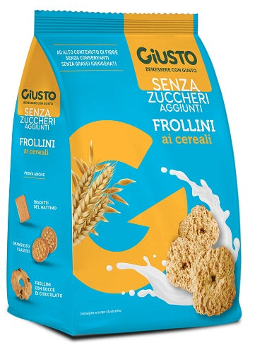 Giusto senza zucchero frollini ai cereali senza zucchero 350 g