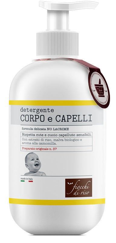 Copos de arroz limpiadores cuerpo/cabello manzanilla 400 ml