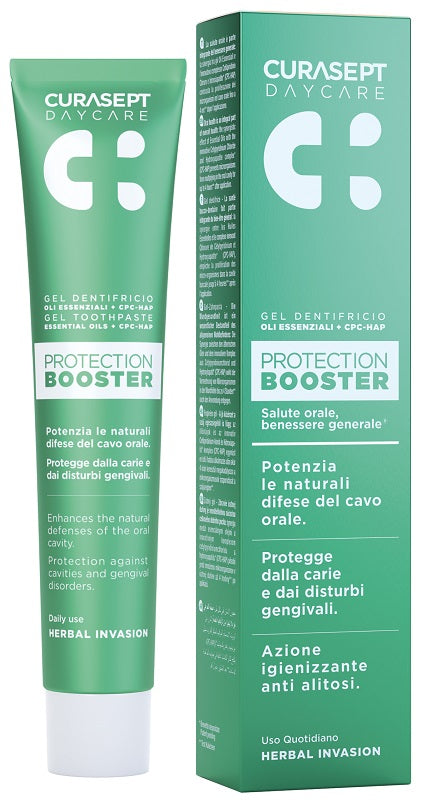 Curasept daycare toothpaste protection booster herbal invasion 75 ml