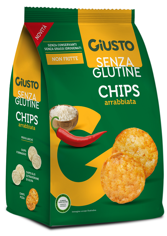 Giusto senza glutine chips arrabbiata 40 g