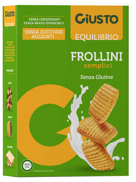 Giusto senza glutine frollini semplici 250 g