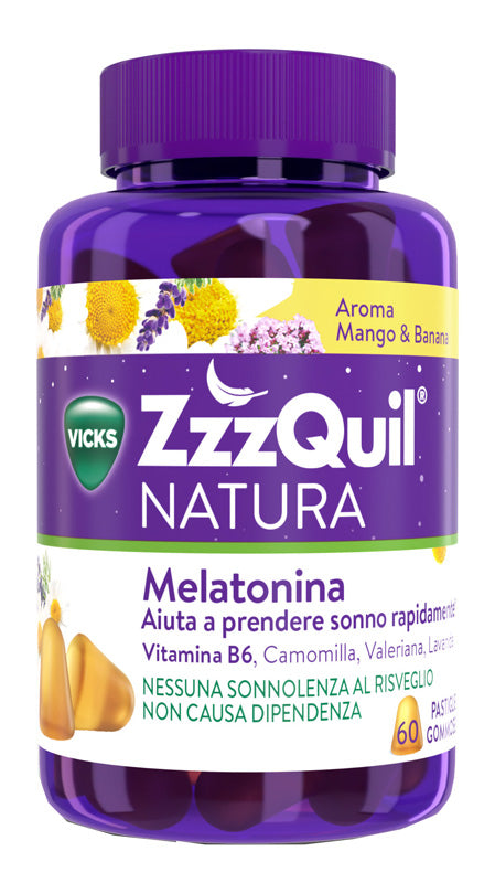 VICKS - Zzzquil natura mango & banana 60 pastiglie gommose