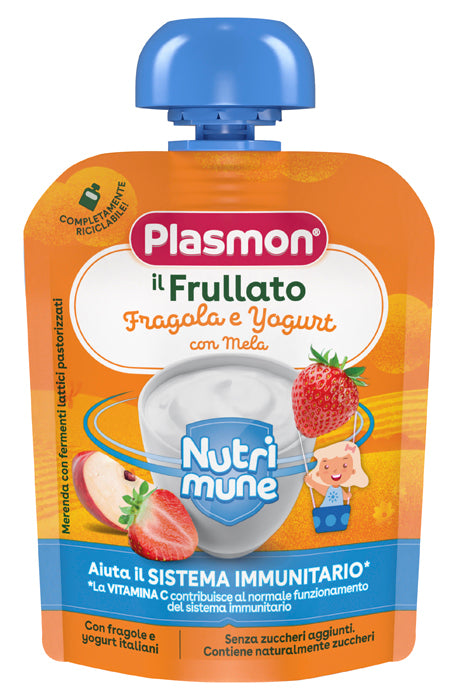 Plasmon nutri-mune strawberry/yogurt with apple 85 g