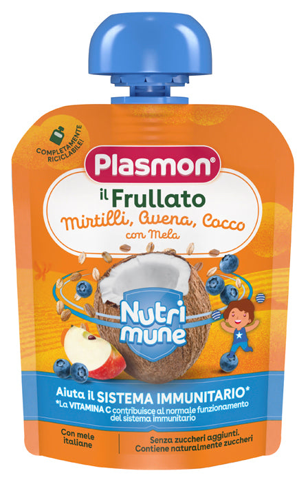 Plasmon nutri-mune arándano/avena/coco con manzana 85 g