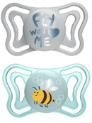 Chicco succhietto light azzurro silicone 2-6m 2 pezzi