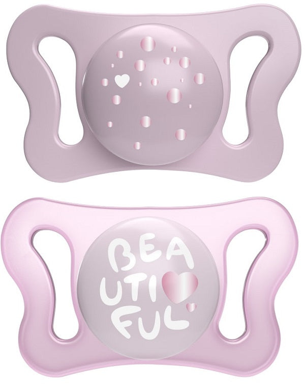 CHICCO - succhietto micro girl silicone 0-2m 2 pezzi