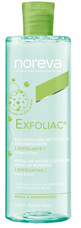 Exfoliac acqua micellare detergente struccante esfoliante 400 ml