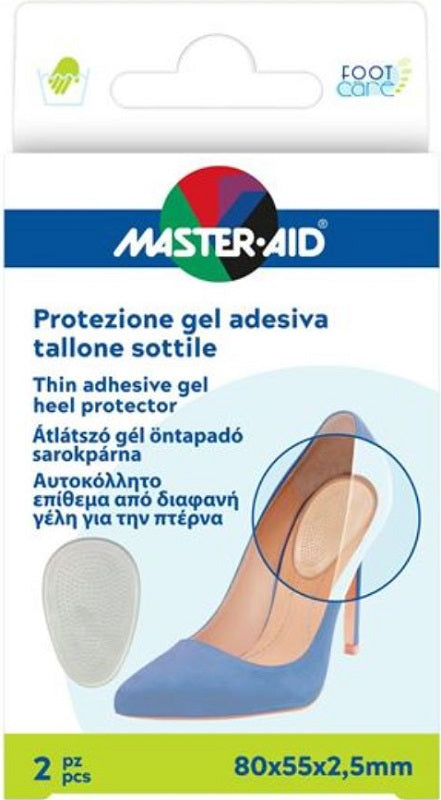 master-aid footcare protector adhesivo talon fino 2 piezas f5