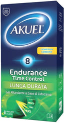 Profilattico akuel endurance time control 8 pezzi