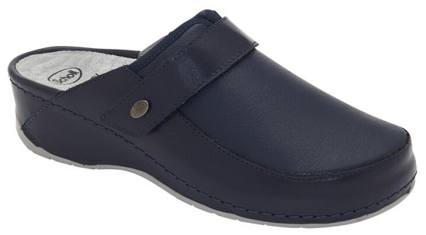 SCHOLL - Alpha centauri pantofola in simil pelle elasticizzato navy blue 35