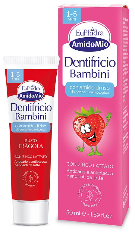 Euphidra amidomio dentifricio fragola 1-5 anni 50 ml