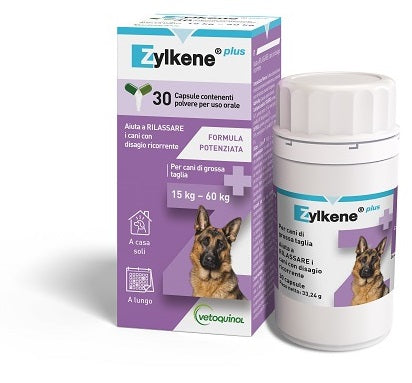 Zylkene plus dogs 15-60 kg 30 capsules