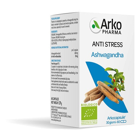 Arkocps organic ashwagandha 60 capsules