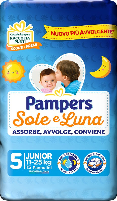 Pampers sun&amp;moon junior 15 pieces