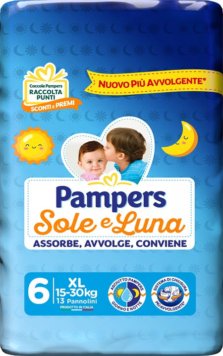 Pampers sole luna xl 13 pieces