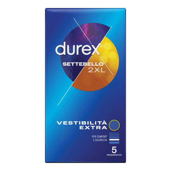 Durex preservativo settebello 2xl 5 piezas