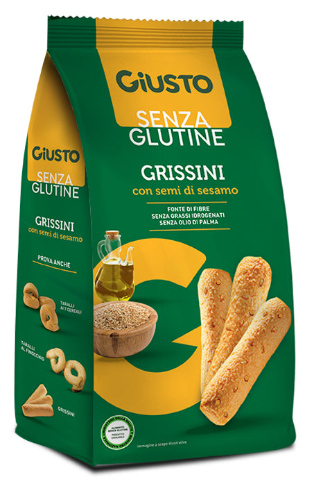 Giusto palitos de pan de sésamo sin gluten 150 g