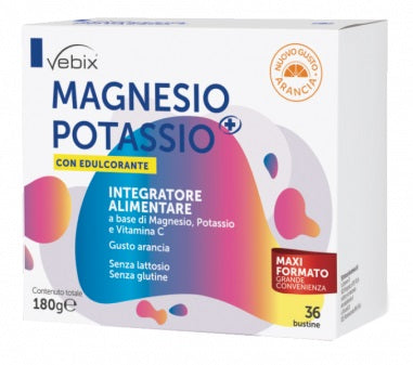 Vebix magnesio potasio + con edulcorante 36 sobres 5 g