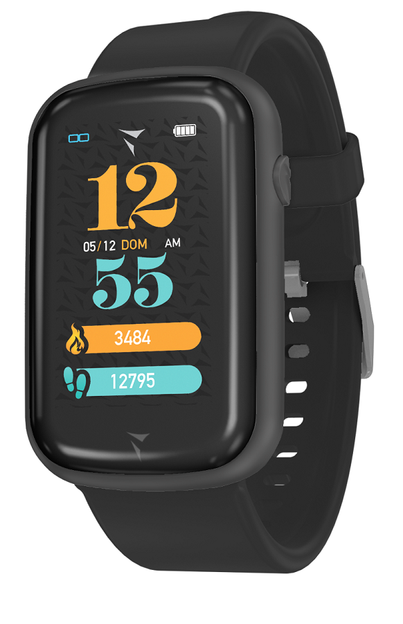 Techmade steps smartwatch total black