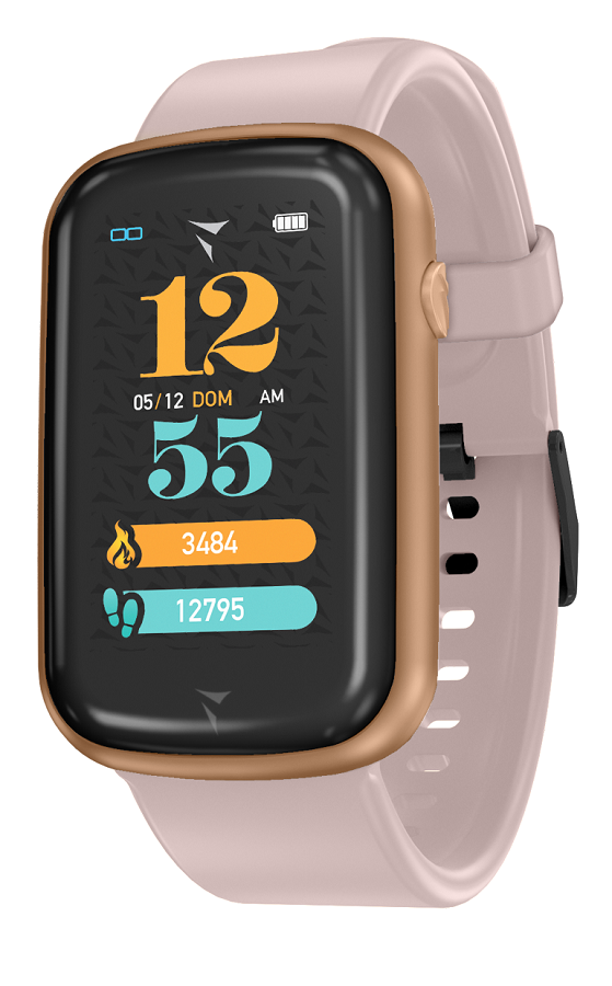 Techmade steps smartwatch total golden rose