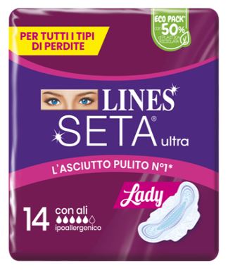 Lines silk ultra absorbent lady ali cp 14 pieces