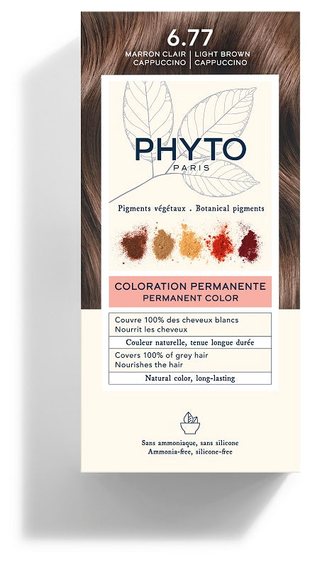 PHYTO - PhytoColor colorazione permanente kit 6,77 marrone chiaro cappuccino