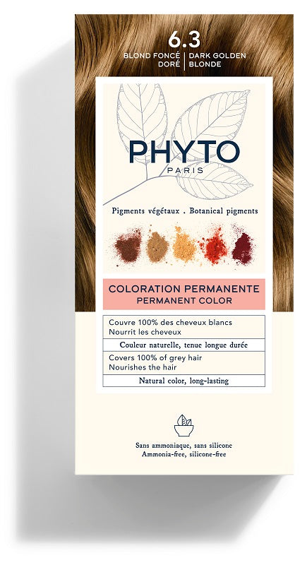 PHYTO - PhytoColor colorazione permanente kit 6,3 biondo scuro dorato