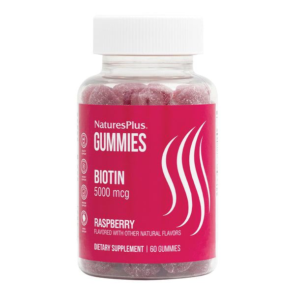 Biotin 5000mcg Raspberry Gummies 60 Gummy