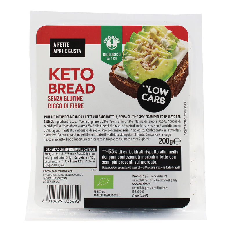 Probios keto bread senza glutine 200 g