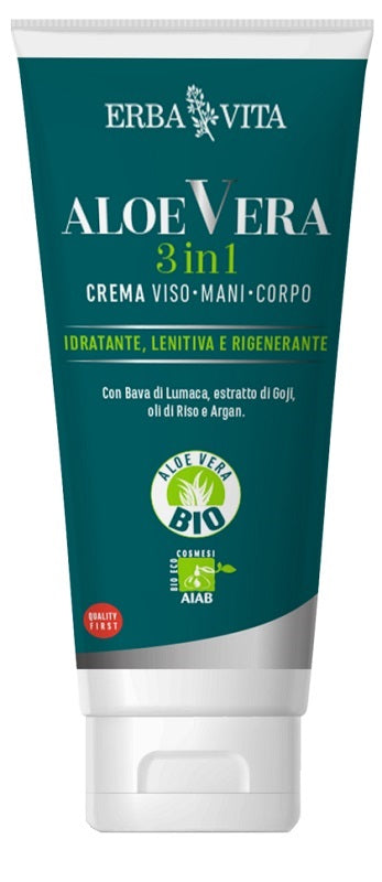 Aloe vera cream 3 in 1 organic aiab 200 ml