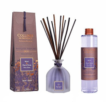 Diffusore con bastoncini musk & berry 100 ml