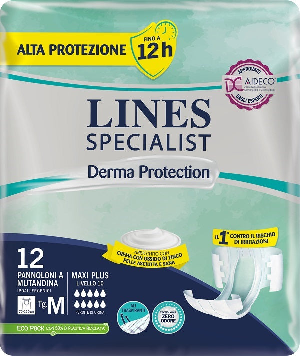 Diaper panties lines specialist derm ap m 12 pieces