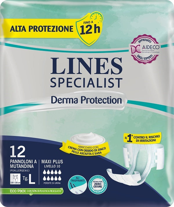 Diaper panties lines specialist derm ap l 12 pieces