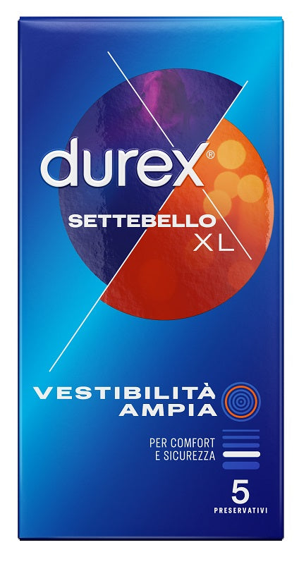 Durex preservativo settebello xl 5 piezas